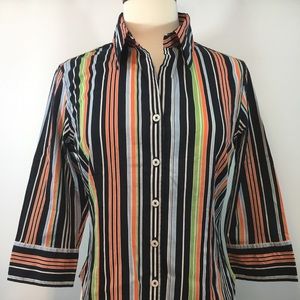 Talbots Woman’s Sz Small Multi Color Shirt